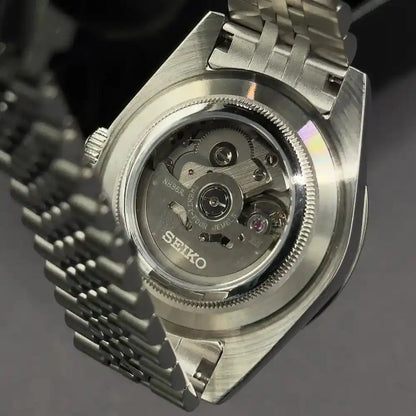 SEIKO MOD | DATE JUST | SILVER | ICE BLUE ARABIC DIAL