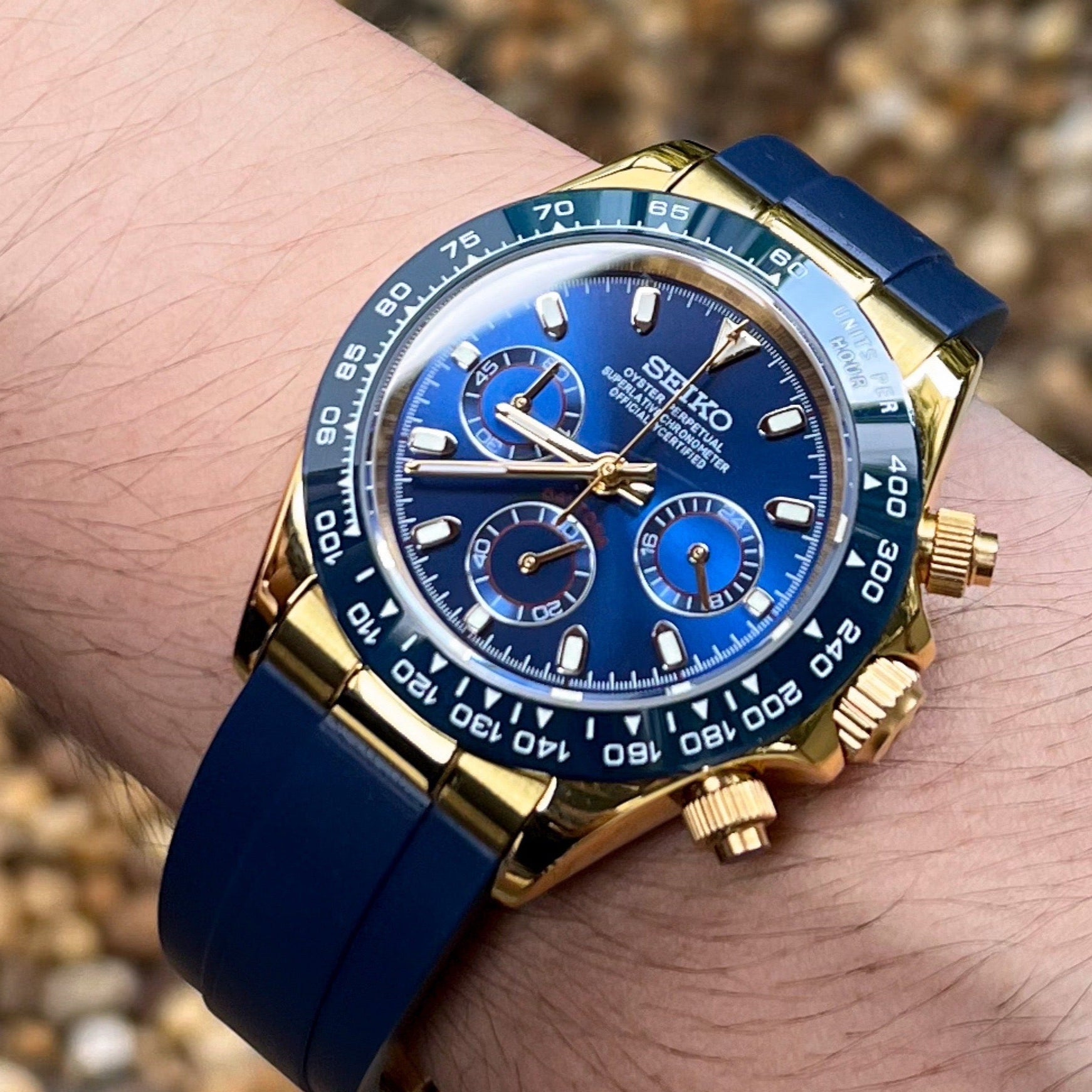 SEIKO MOD | DAYTONA | BLUE | BLUE DIAL